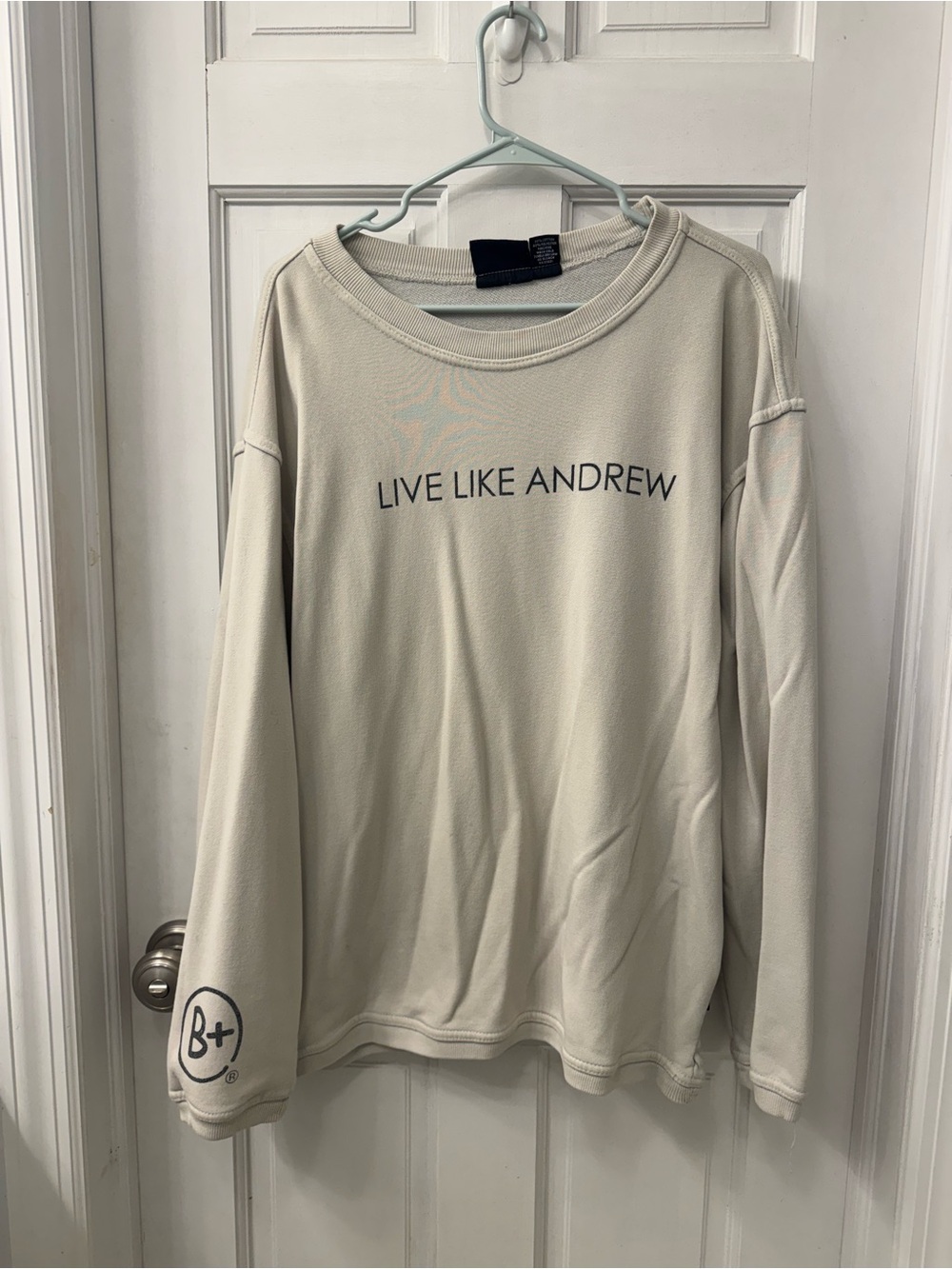 B+ Foundation UDance Live Like Andrew Cream Long-Sleeve Men's Sweater